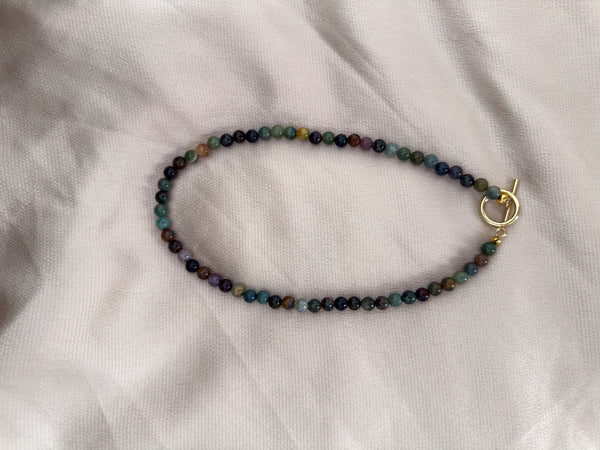 Indian Agate Spectrum Necklace:
