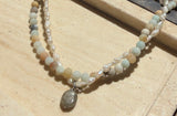 Sheila - Amazonite & Pearl Necklace