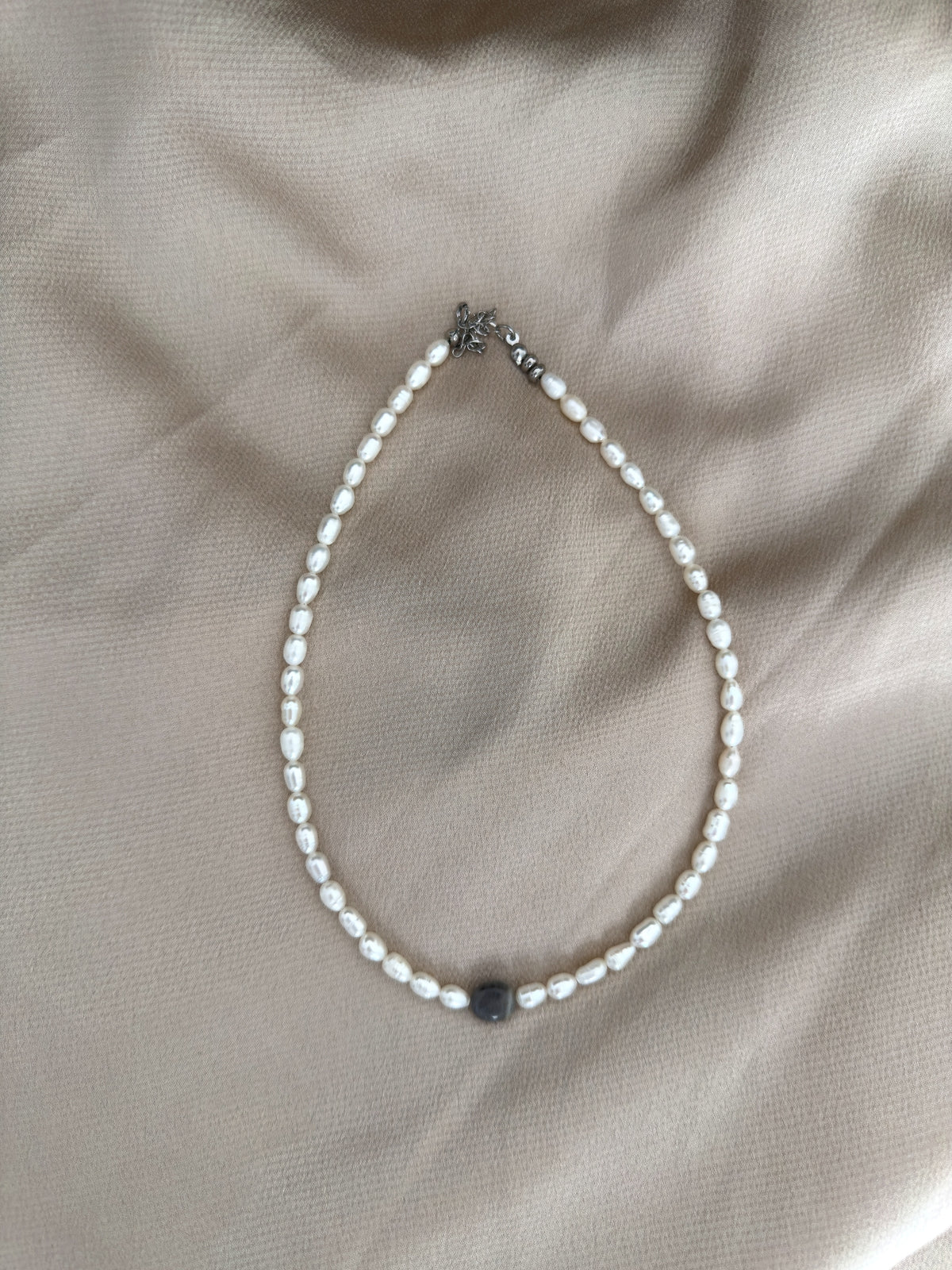 Pearl & Labradorite Necklace
