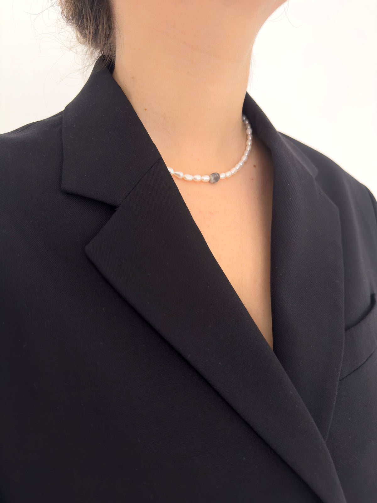 Pearl & Labradorite Necklace
