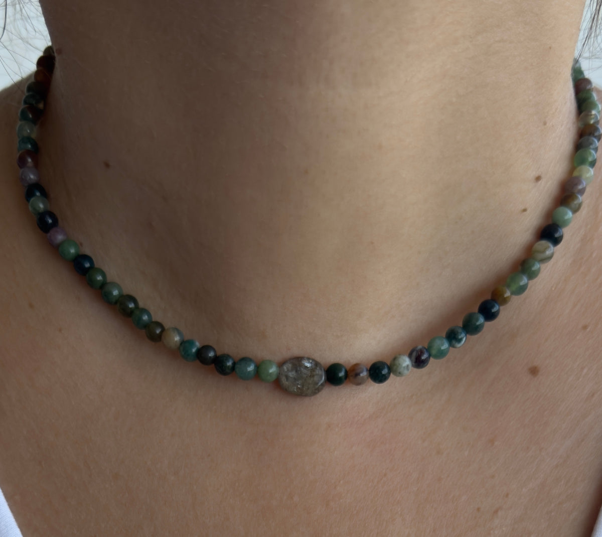 Athens - Jasper & Amethyst Necklace