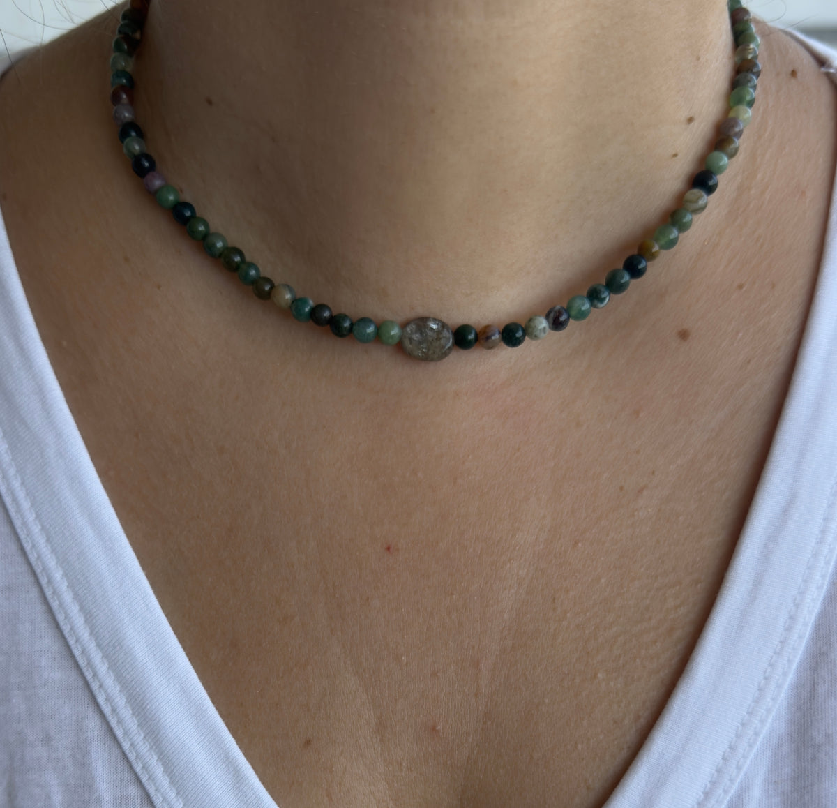 Athens - Jasper & Amethyst Necklace