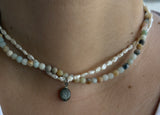 Sheila - Amazonite & Pearl Necklace