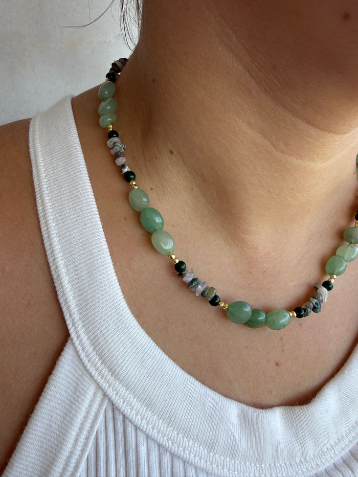 Jasmin - Jade & Jasper Necklace